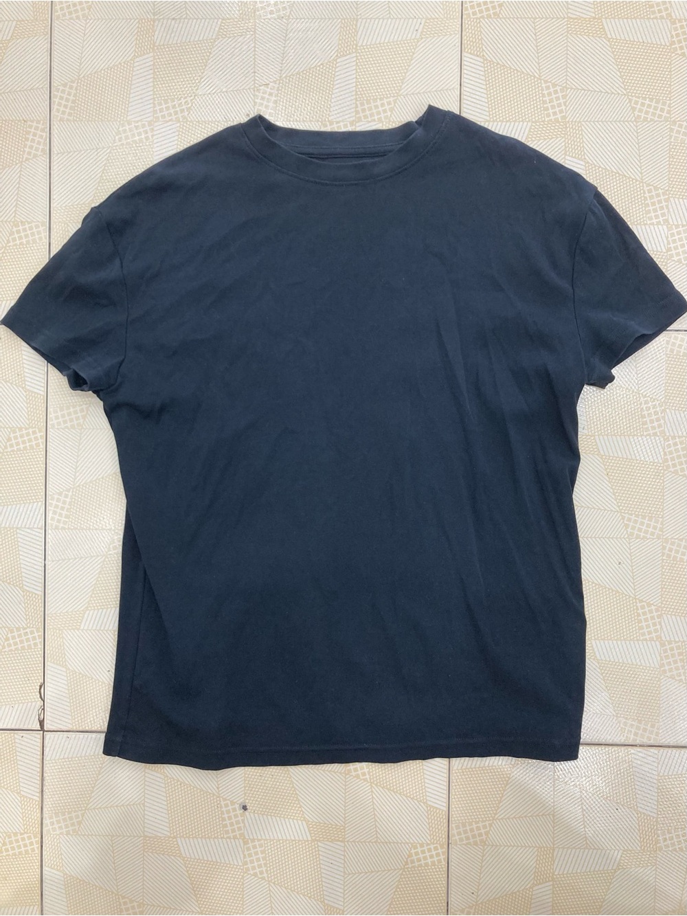 Men's Black Short Sleeve Crew Neck Tee